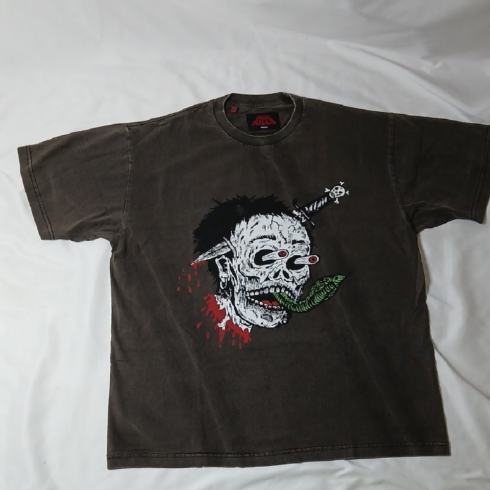 Gallery Dept. Glitch T Shirt Sun Faded Black